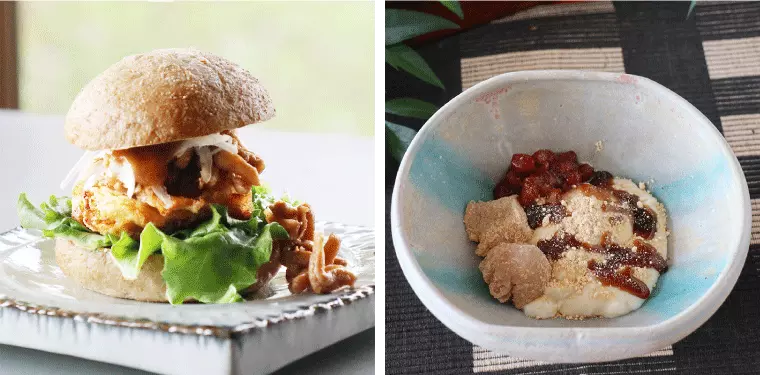 「ゆばMeetバーガー台湾」と「豆花(トウファ)」