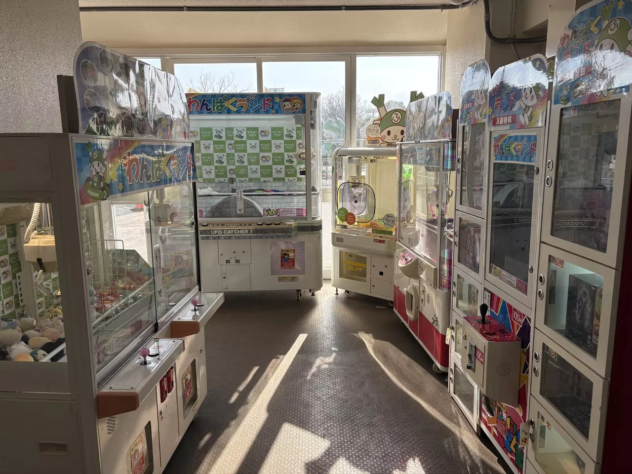 懐かしい雰囲気のゲームコーナー。