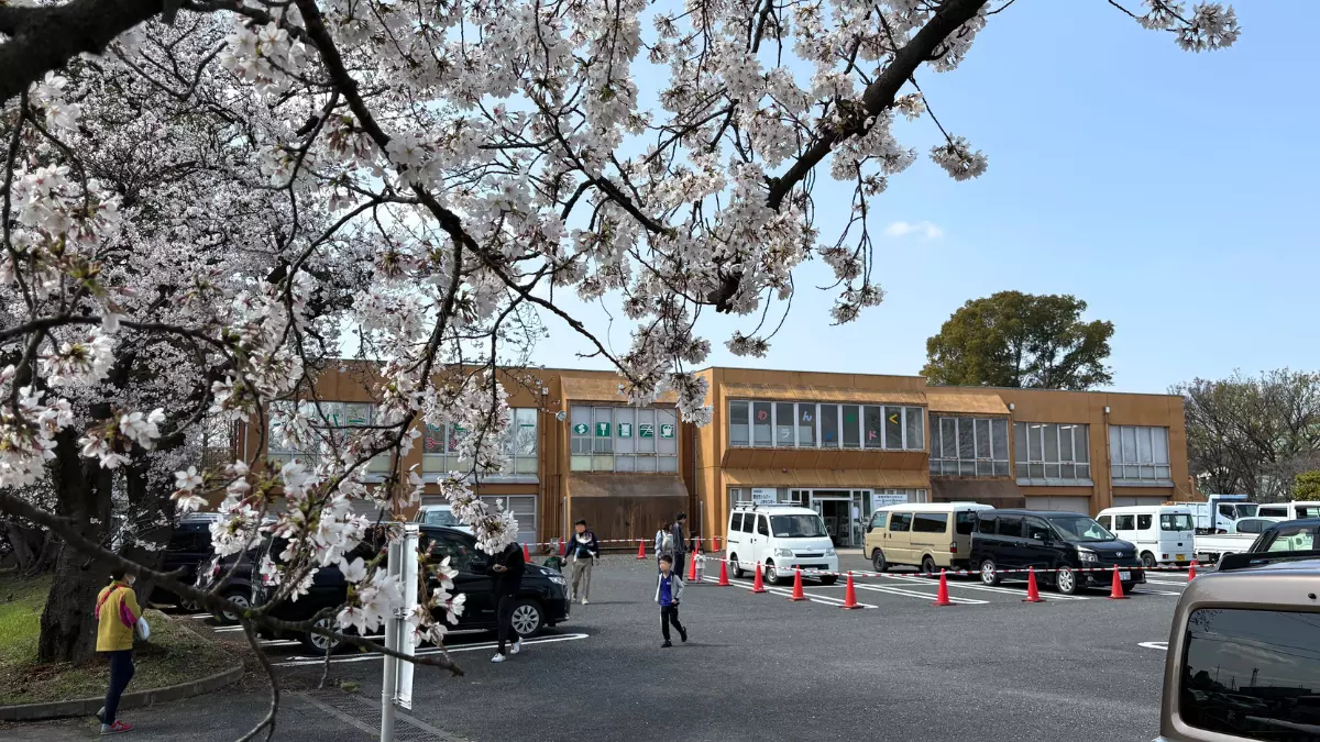 きれいな桜がより一層お別れムードをを盛り上げます。
両日ともお天気に恵まれ、暑いくらいでした。