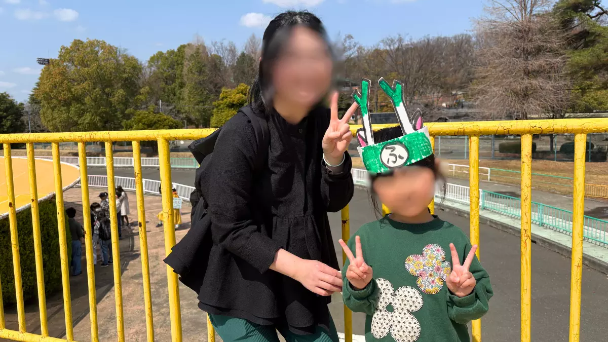 こちらの親子も手作りのふっかちゃんの被り物で参加。
恥ずかしがりながらもピースしてくれてありがとう☆