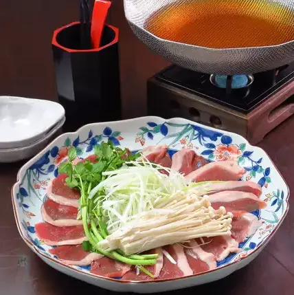 かすみ鴨のしゃぶしゃぶ
